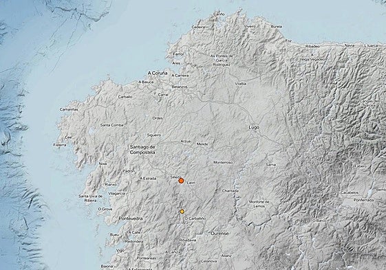 Terremoto de magnitud 3.3 registrado en Silleda (Pontevedra), a 8 de noviembre de 2025.