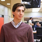 Julio Norte, en la redacción de La Gaceta, donde hace unas semanas hizo balance de su temporada.