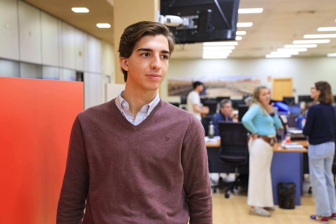 Julio Norte, en la redacción de La Gaceta, donde hace unas semanas hizo balance de su temporada.