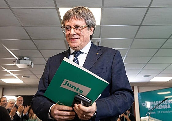 El presidente de Junts, Carles Puigdemont.