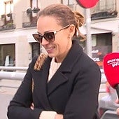 Eva González, ante el micrófono de Europa Press.