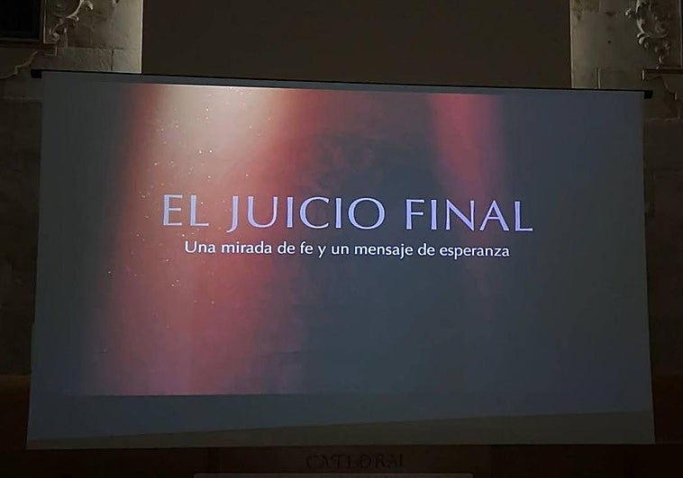 Proyección de 'El Juicio Final de la Catedral Vieja'.