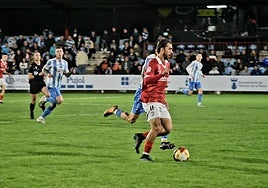 Álvaro Gómez, durante el choque de este domingo en Talavera.