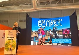 La alcaldesa, Concepción Miguélez, en INTUR.