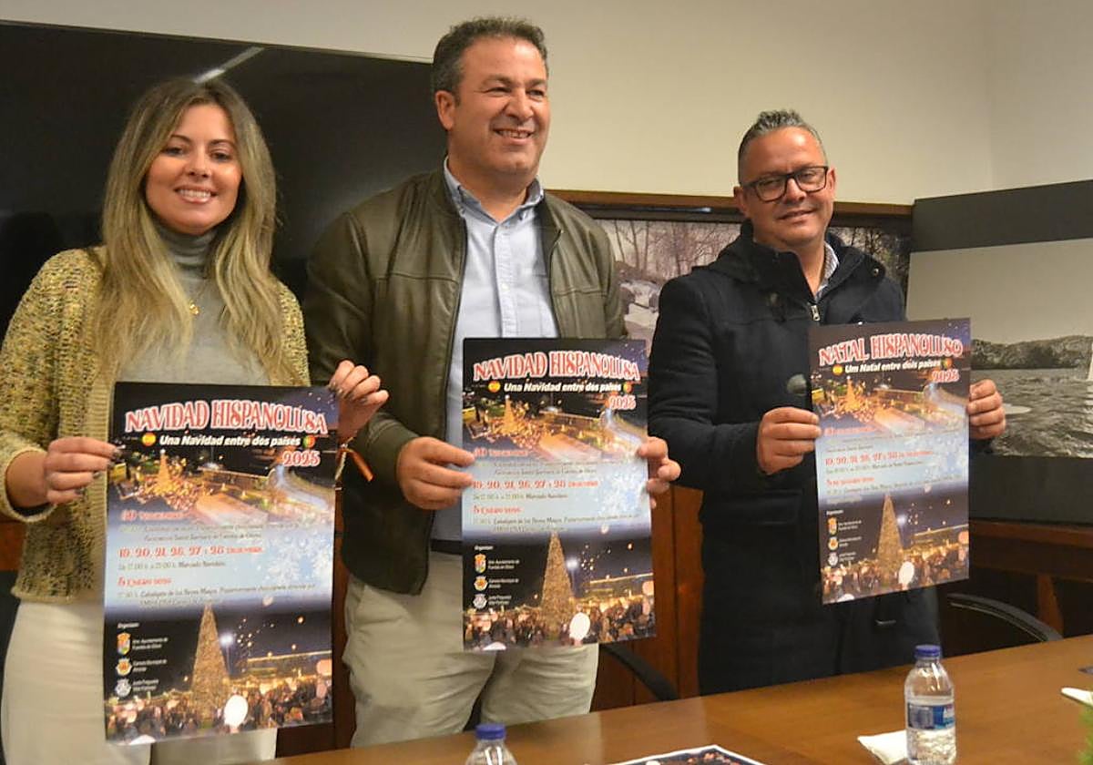 Laura Vicente, António Machado, Paulo Damasceno, en la presentación.