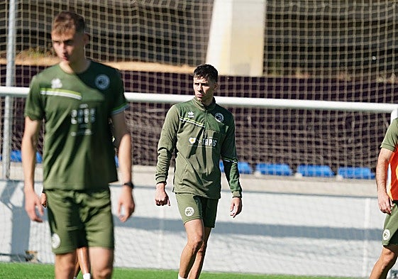 Gastón Valles durante una sesión de entrenamiento en el anexo al Reina Sofía.