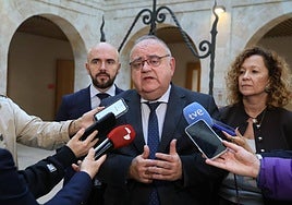 Alejandro Vázquez, este martes, en su visita a Salamanca.