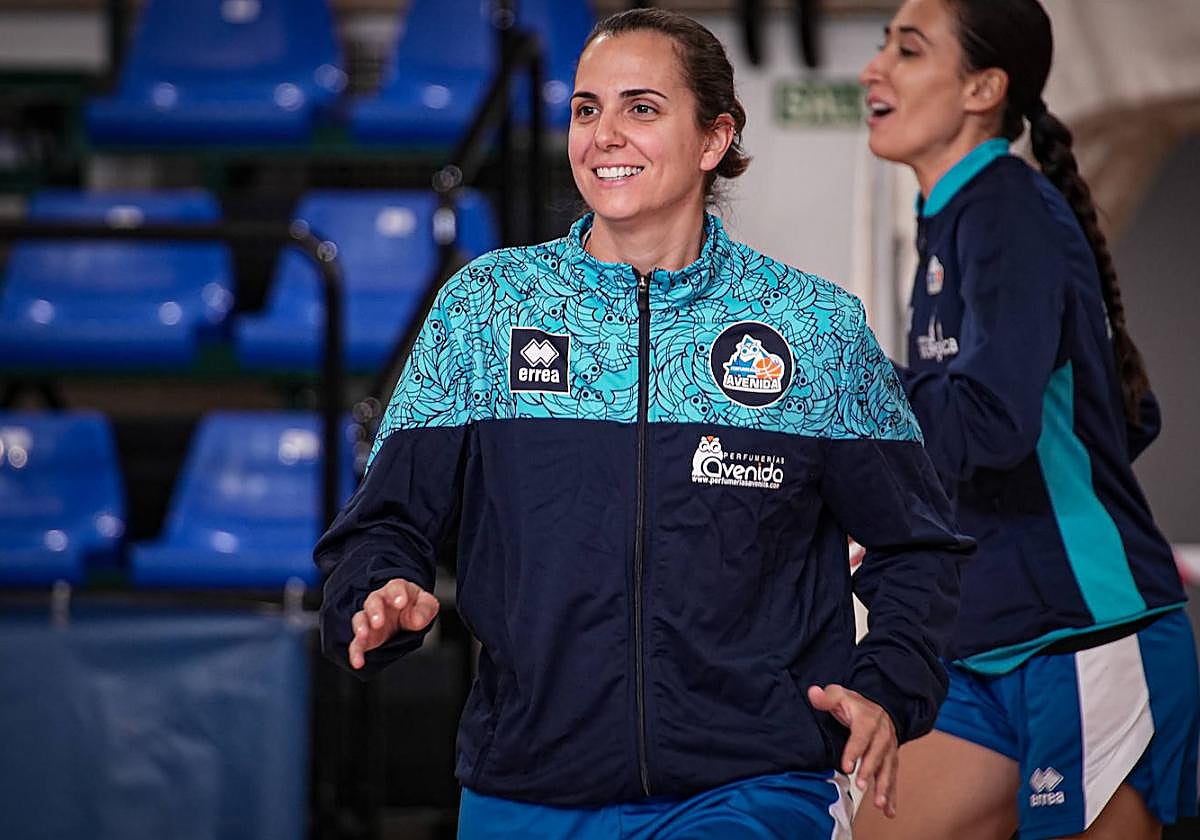 Andrea Vilaró, sonriente, en su vuelta tras la selección.