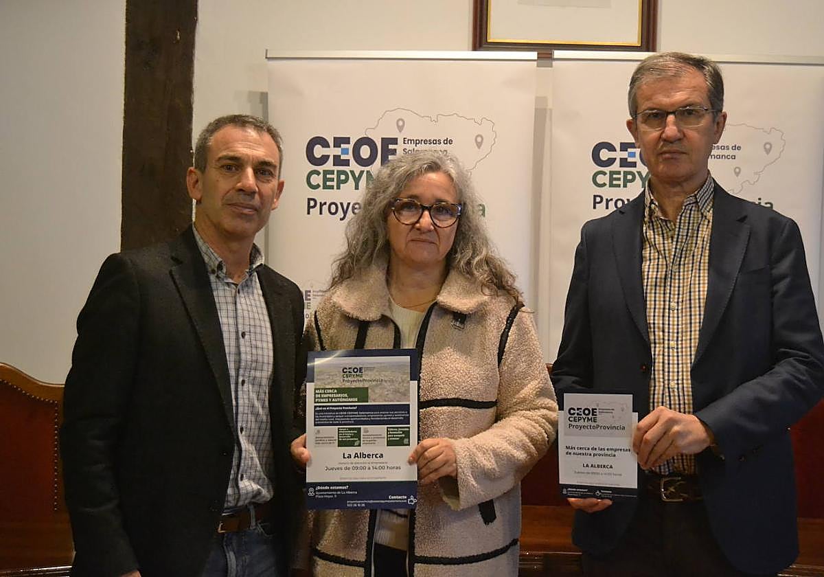 Miguel Ángel Luengo, Soledad Álvarez y Manuel Prieto