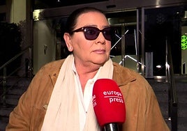 María del Monte, ante el micrófono de Europa Press.