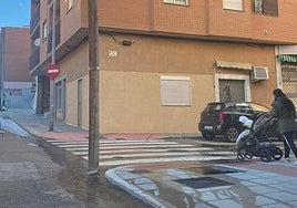 La zona afectada por el reventón