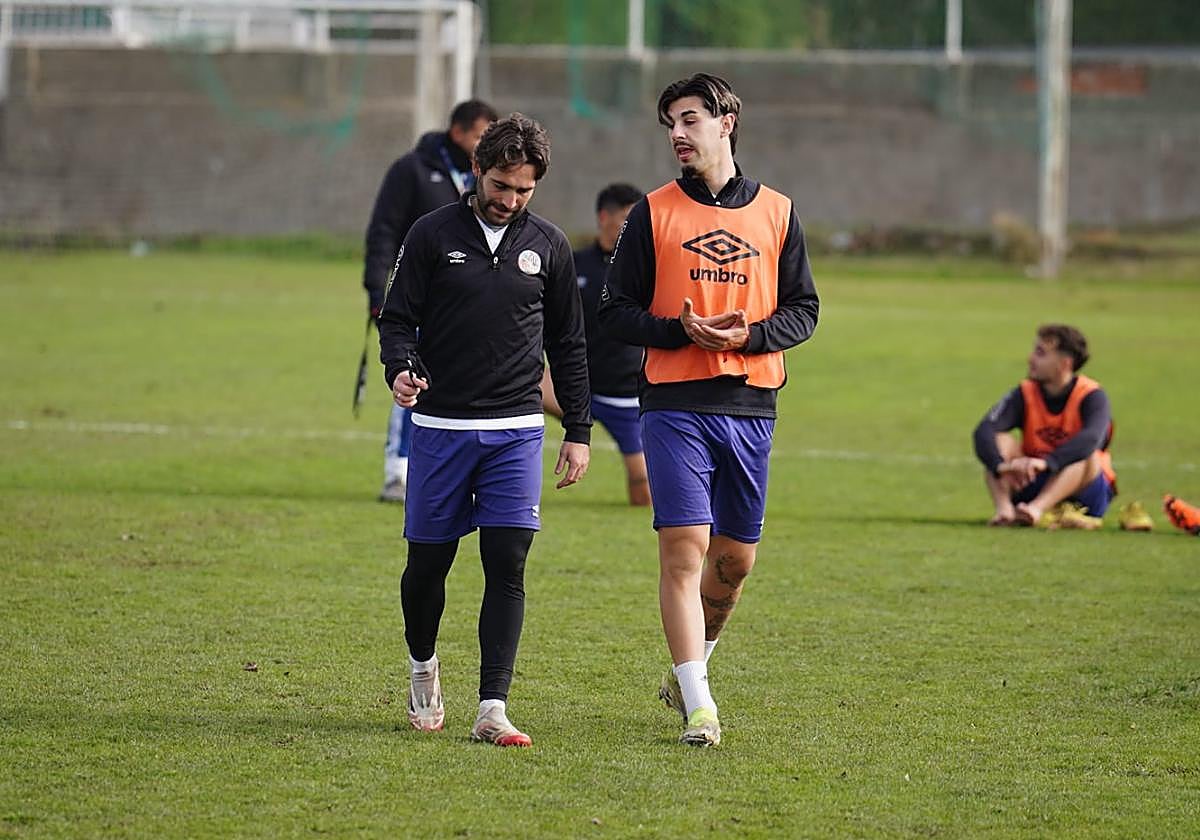 Mancebo y Marotías, al término de la sesión de este miércoles.