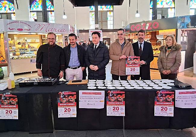 Showcooking, en el Mercado Central de Salamanca.