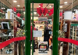 Campaña del Black Friday en los comercios.