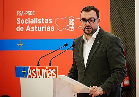 El presidente del Principado de Asturias, Adrián Barbón.