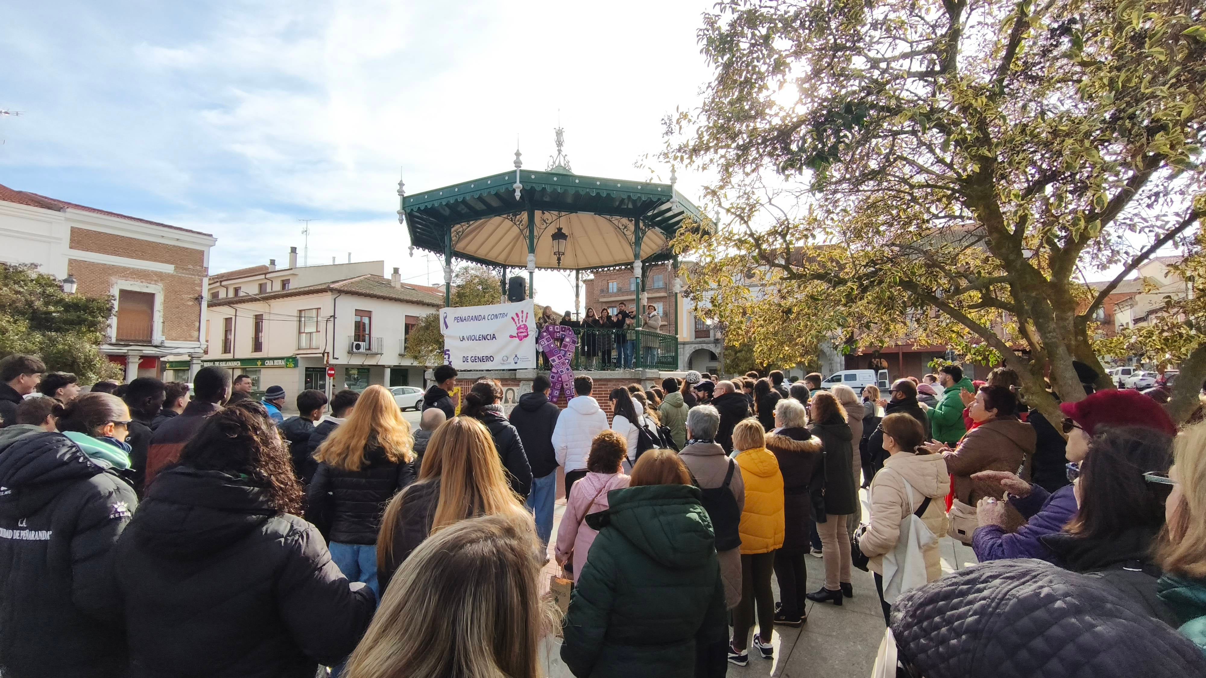 Gran participación en la lectura del manifiesto del 25-N en Peñaranda