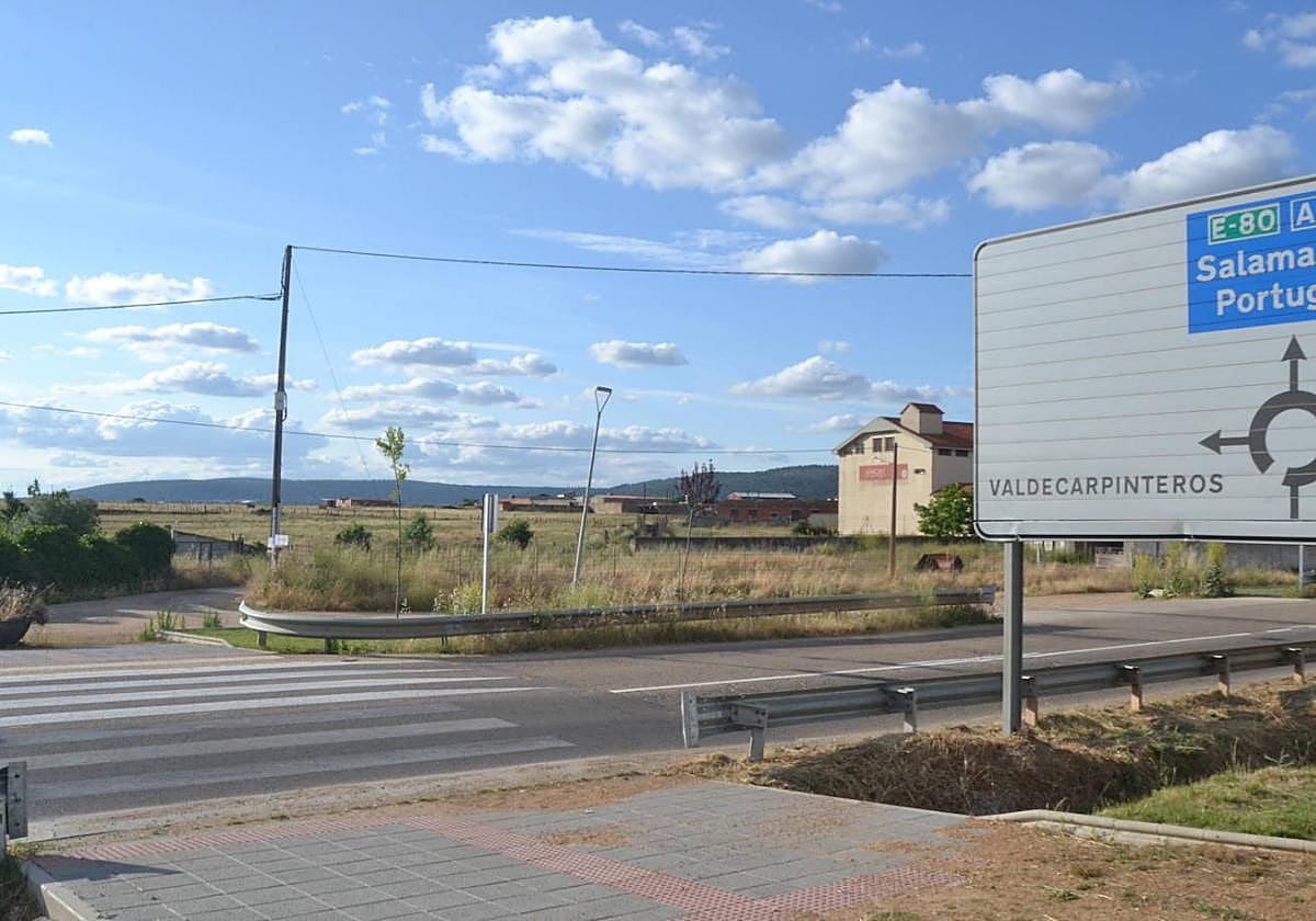 Zona en la que ubicará el futuro Punto Limpio de Ciudad Rodrigo.