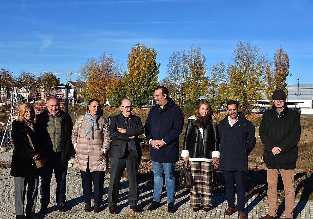 El director de Somacyl, José Manuel Jiménez junto a David Mingo en el centro de la imagen. EÑE
