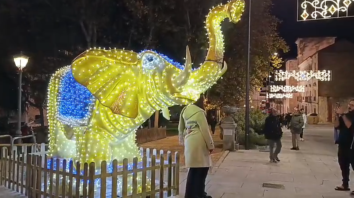 La decoración navideña ya brilla por las calles del centro de Salamanca