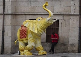 El elefante de la plaza del Mercado.