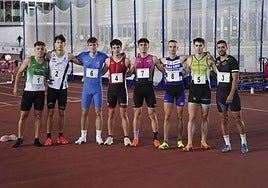 Participantes, en una de las pruebas de este sábado en la Carlos Gil Pérez.