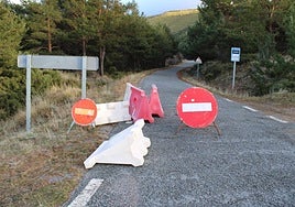Imagen del inicio del corte de la carretera.