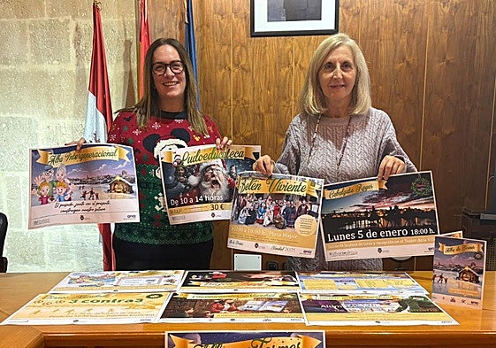 La edil Lourdes Vaquero, junto a la alcaldesa de Alba, Concepción Miguélez.