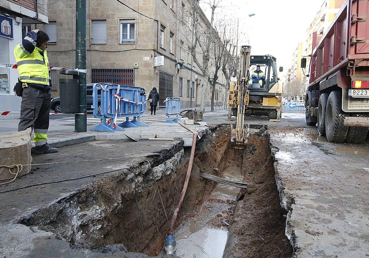 Imagen de un reventón ocurrido en El Rollo.