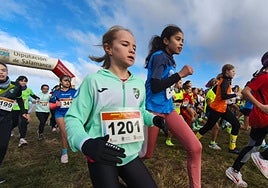 Participantes en la Cross Ciudad de Peñaranda.