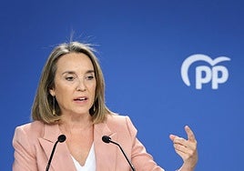 La vicesecretaria de Regeneración Institucional del Partido Popular y diputada, Cuca Gamarra.