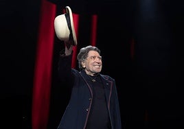 Joaquín Sabina, en su último concierto.