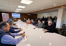 Debate del cereal en la Lonja de Salamanca.