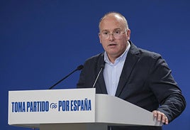 El secretario general del Partido Popular, Miguel Tellado.
