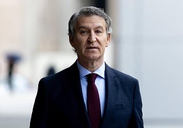 El presidente del PP, Alberto Núñez Feijóo.