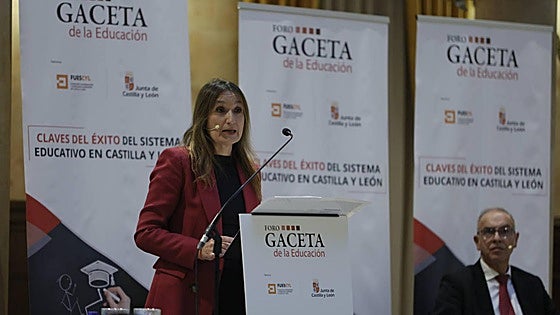 La consejera Rocío Lucas, durante su intervención en el Foro GACETA.