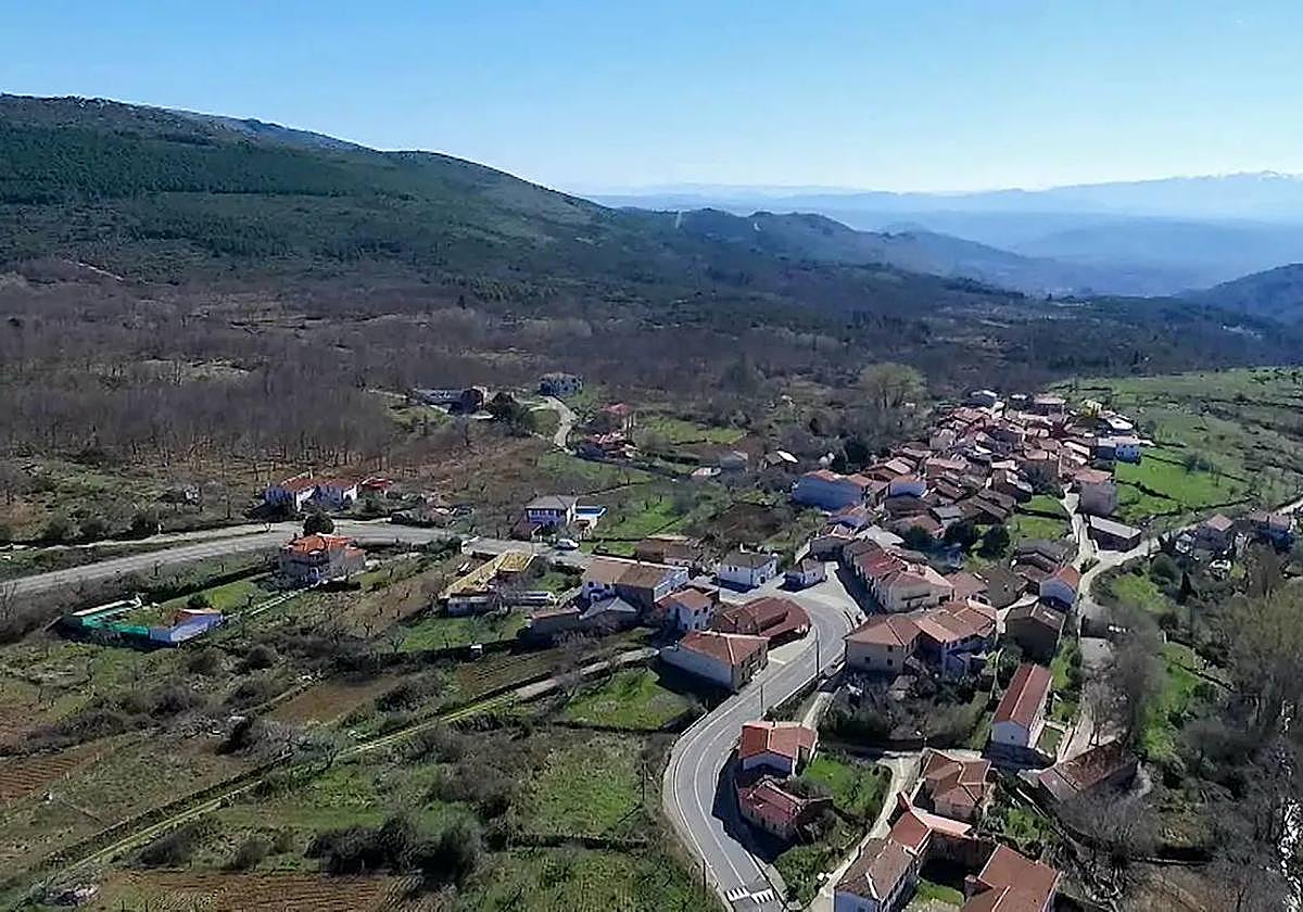 Vista aérea del pueblo.