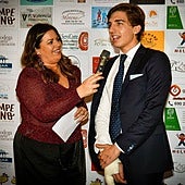 Julio Norte, recogiendo el premio el pasado sábado en Béjar.