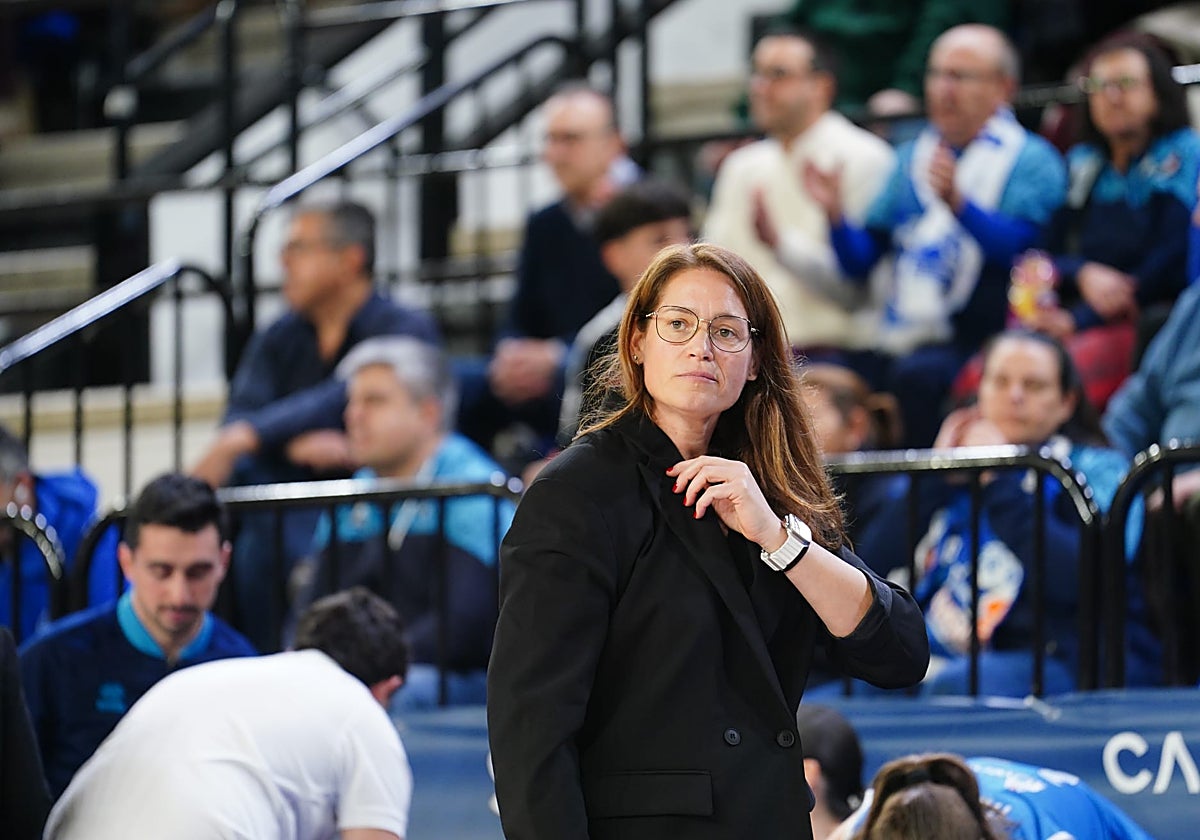 Anna Montañana, durante el partido contra el Valencia BC.