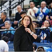 Anna Montañana, durante el partido contra el Valencia BC.