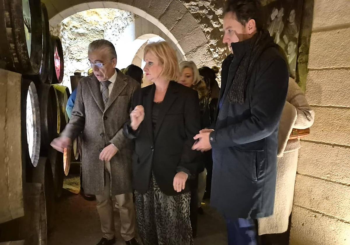 Leticia García, durante su visita a uno de los proyectos.