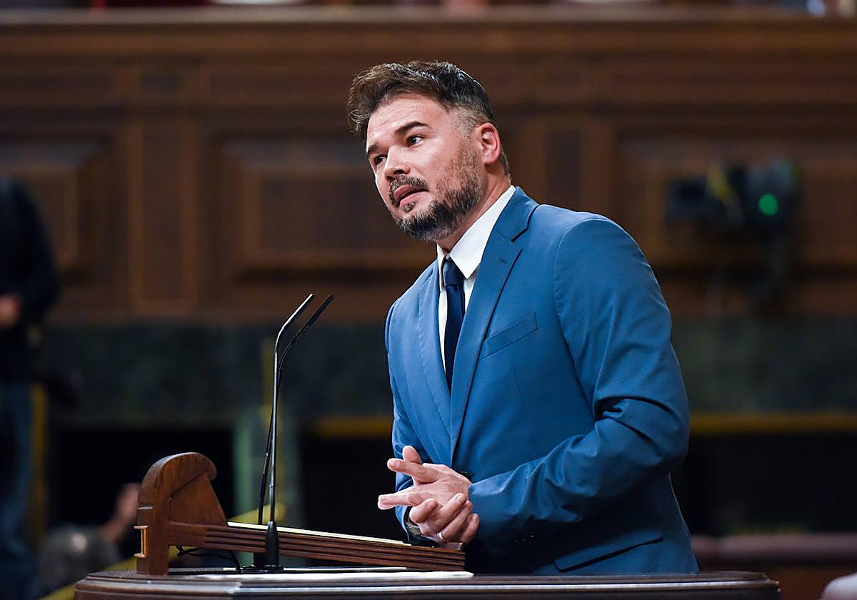 El portavoz de ERC en el Congreso, Gabriel Rufián.