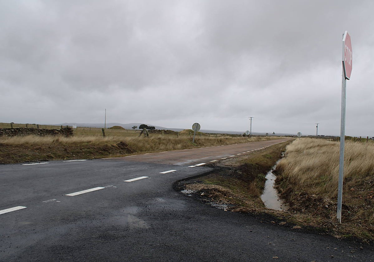 Punto donde se unen las dos fases de la obra entre Berrocal de Salvatierra y Guijuelo.