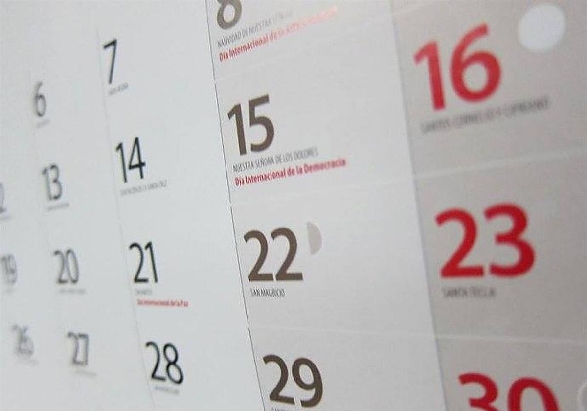 Un calendario.