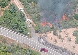 Panóramica del incendio del Garcibuey.