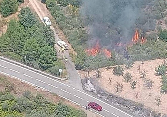 Panóramica del incendio del Garcibuey.