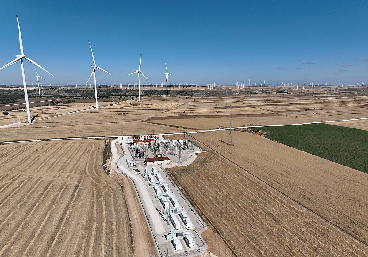 Baterías de Iberdrola en Revilla Vallejera (Burgos).