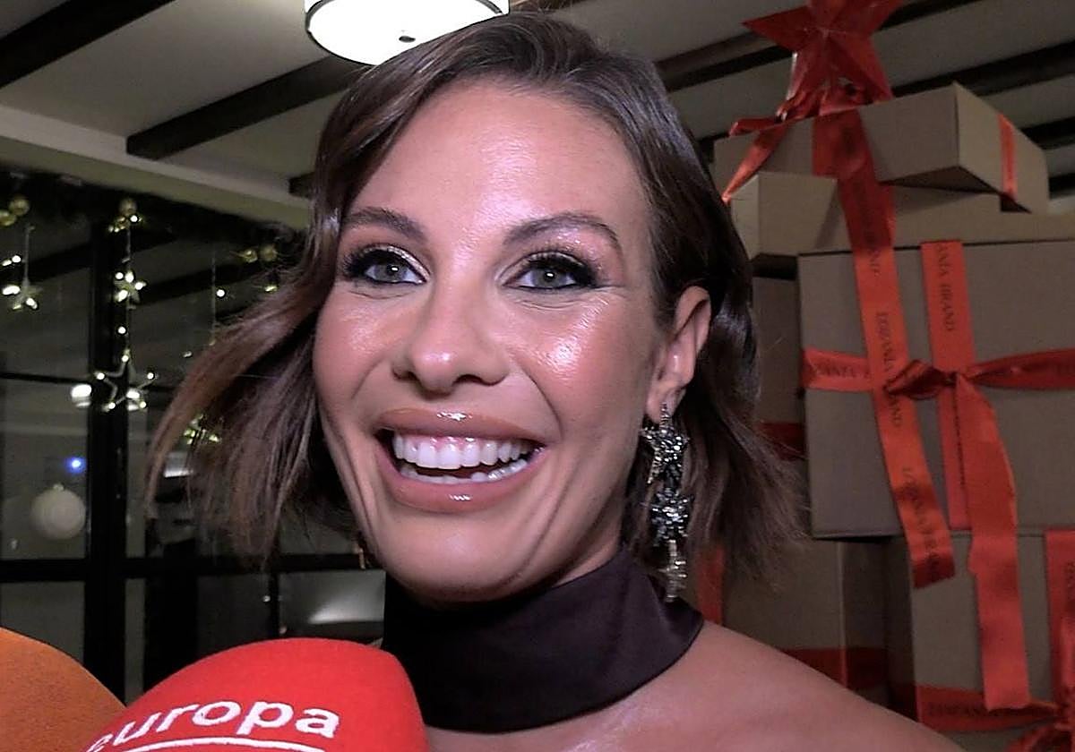 Jessica Bueno, ante los medios de comunicación.