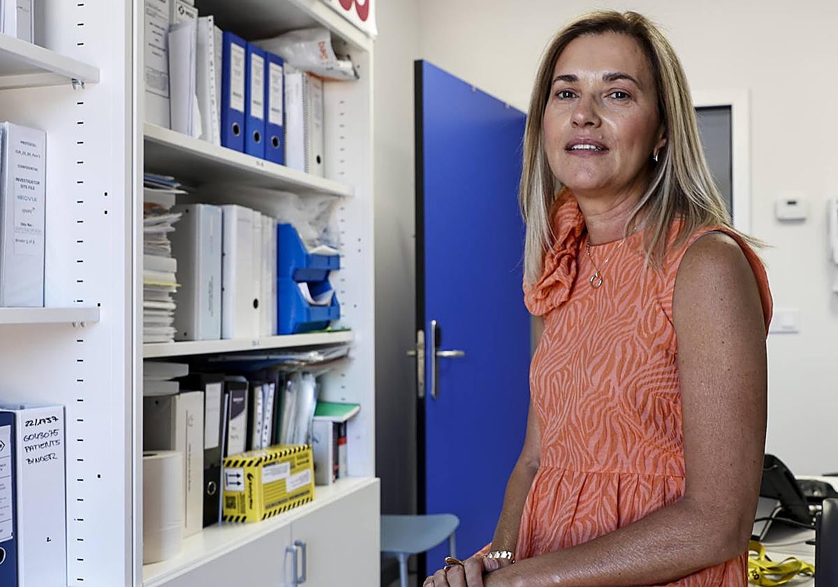 La jefa de la Unidad de Ensayos Clínicos del Hospital de Salamanca, María Victoria Mateos.