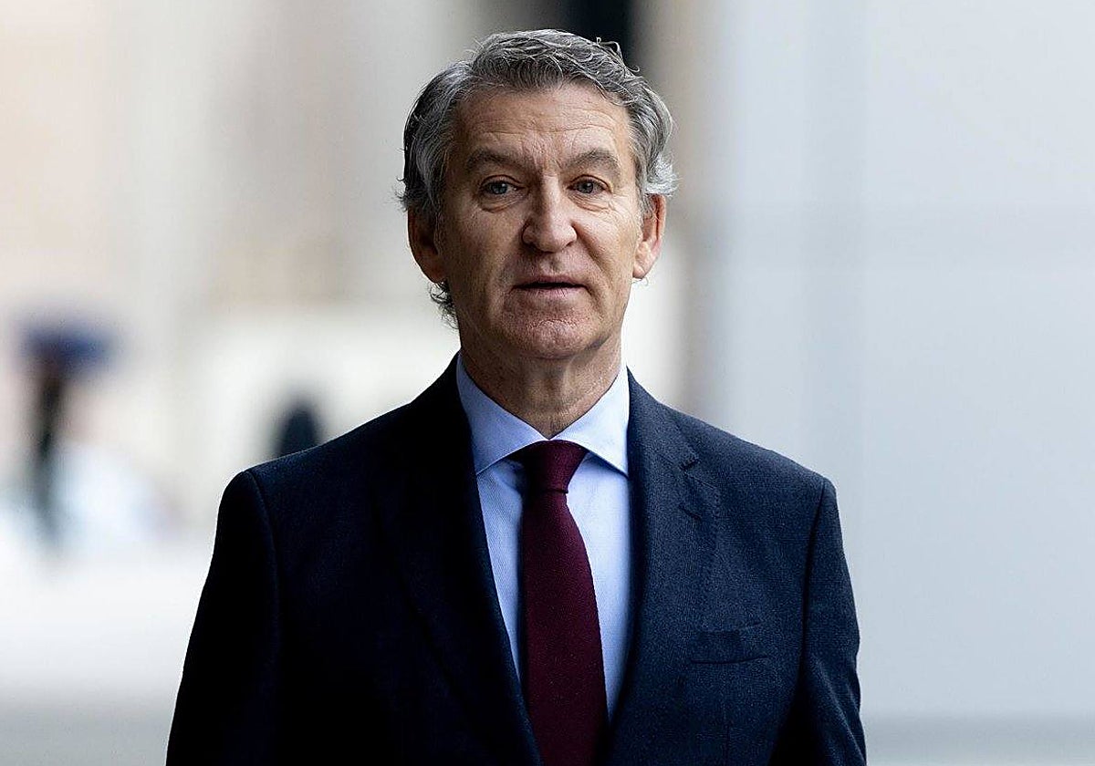 El presidente del PP, Alberto Núñez Feijóo.