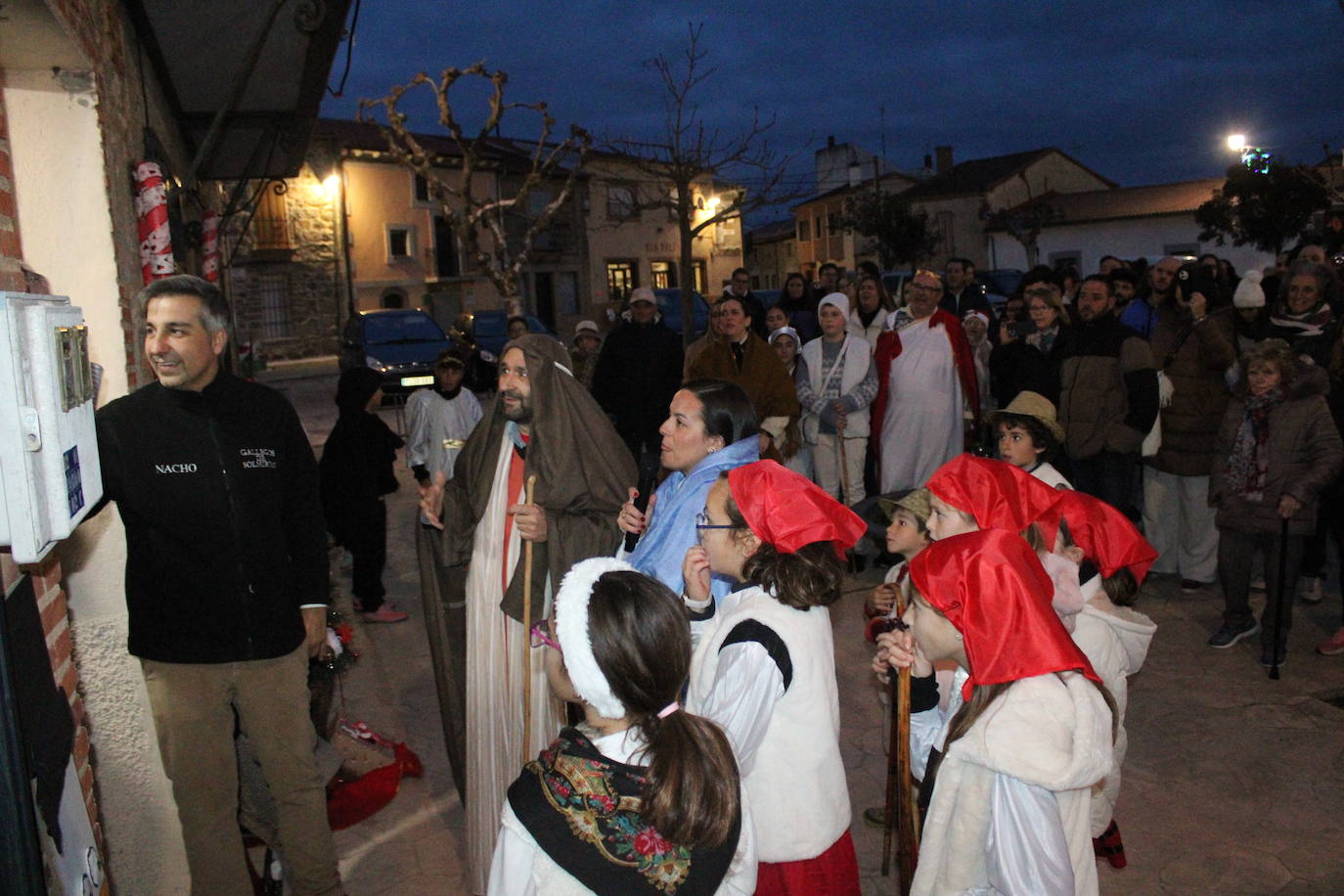 Gallegos de Solmirón celebra un original belén viviente